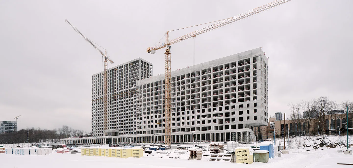 ЖК Мангазея на Речном ход строительства