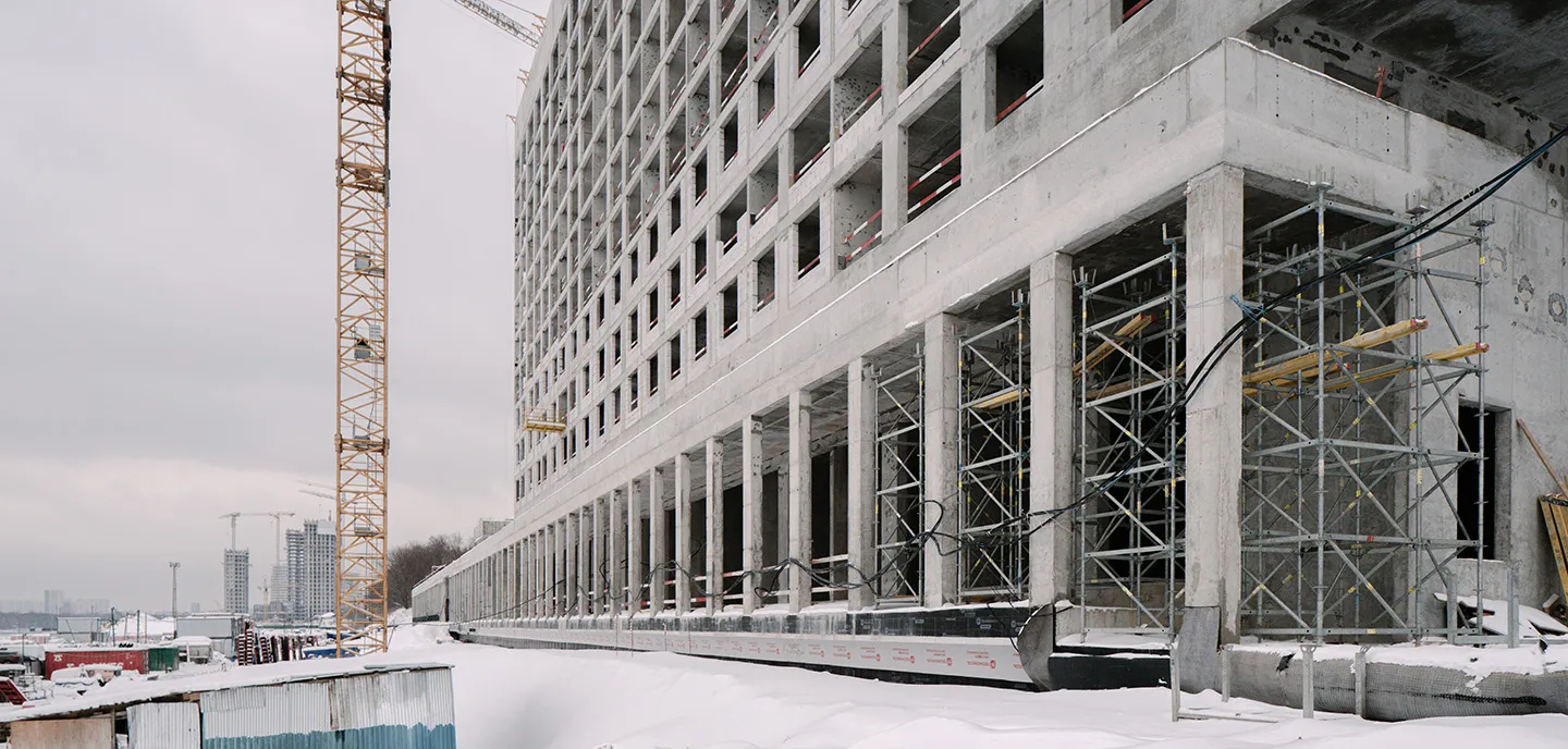 ЖК Мангазея на Речном ход строительства