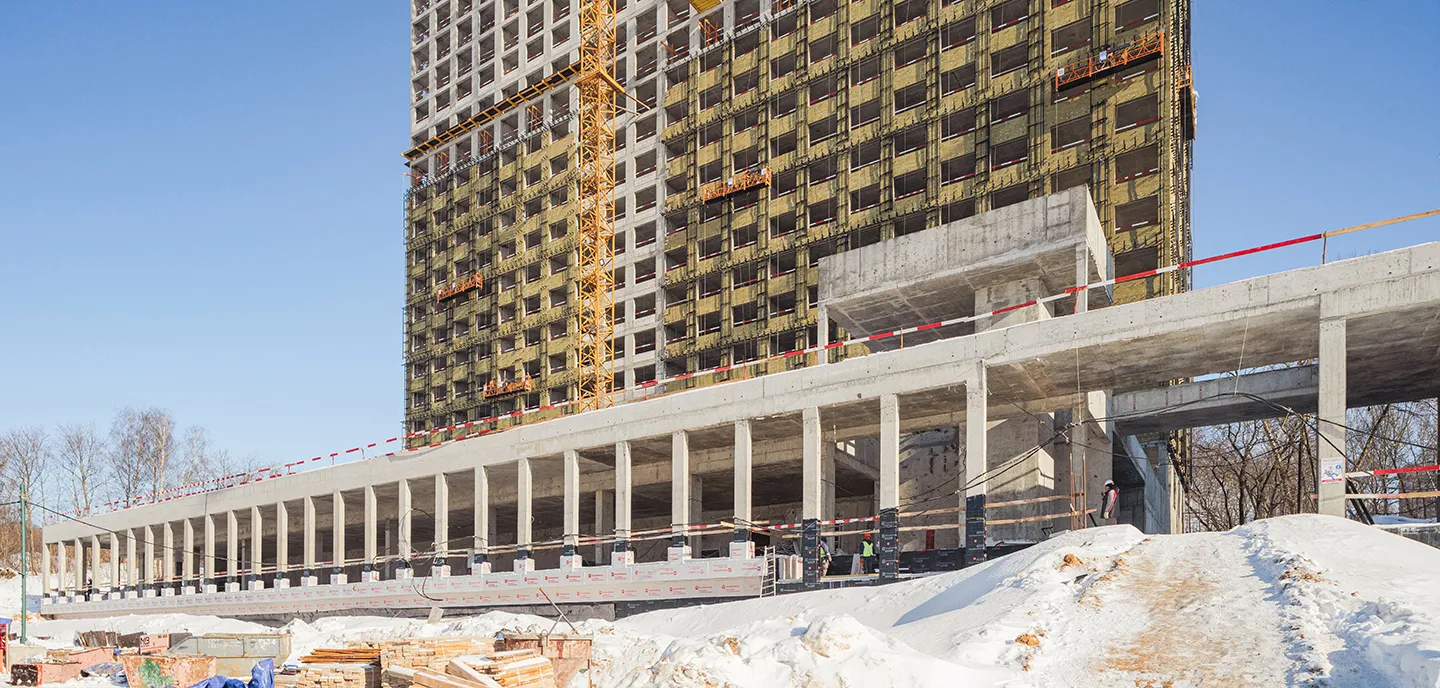 ЖК Мангазея на Речном ход строительства