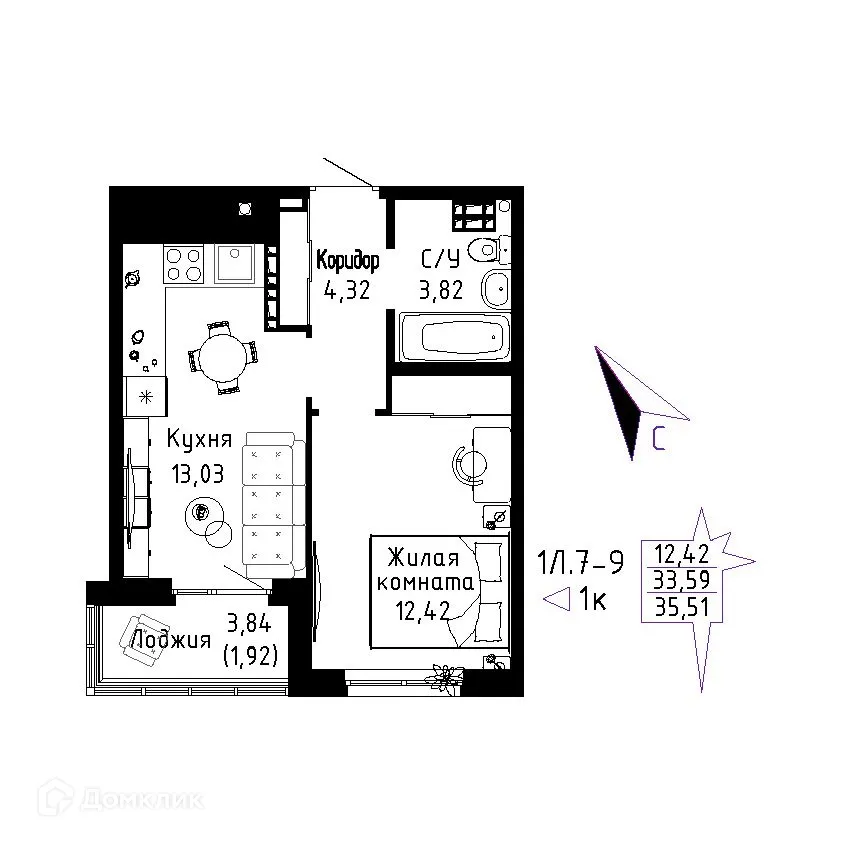 Фото квартиры в ЖК "Огни Исети"