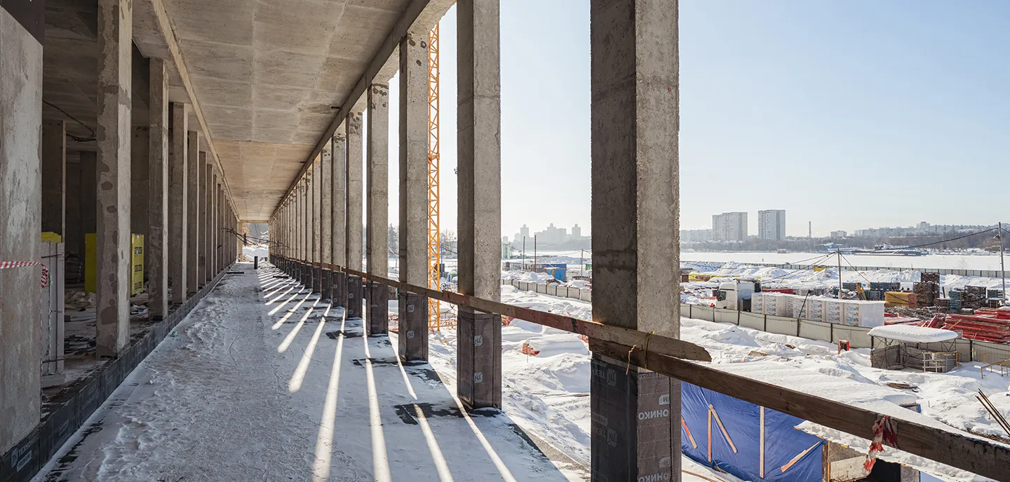 ЖК Мангазея на Речном ход строительства