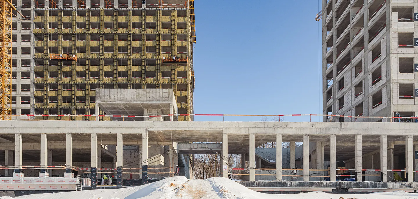 ЖК Мангазея на Речном ход строительства