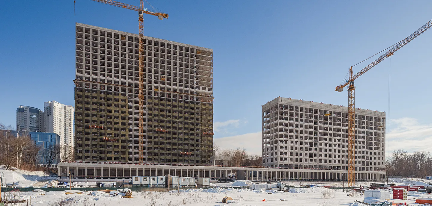 ЖК Мангазея на Речном ход строительства