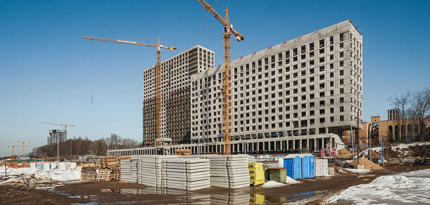 ЖК Мангазея на Речном ход строительства