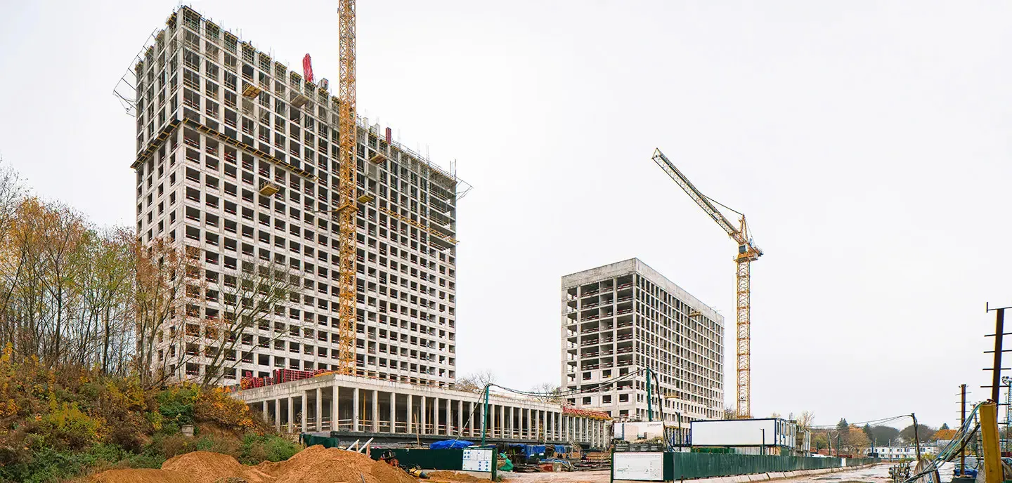 ЖК Мангазея на Речном ход строительства