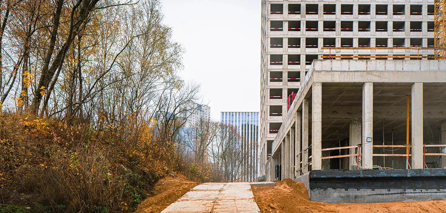 ЖК Мангазея на Речном ход строительства