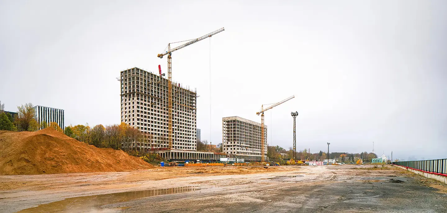 ЖК Мангазея на Речном ход строительства