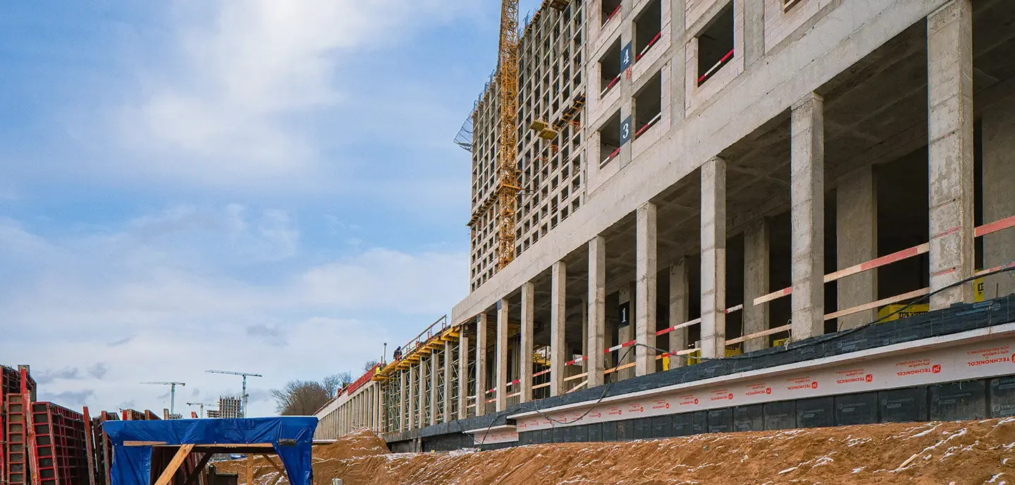 ЖК Мангазея на Речном ход строительства