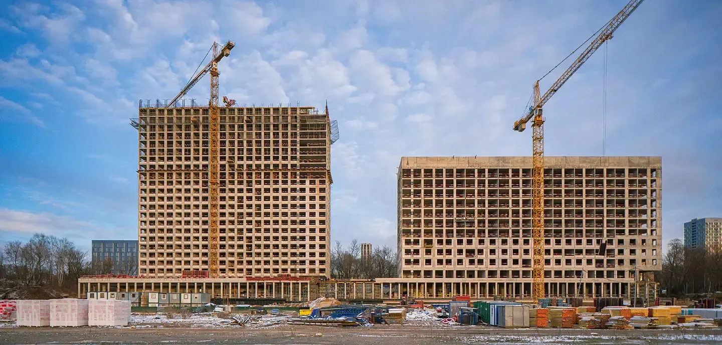 ЖК Мангазея на Речном ход строительства