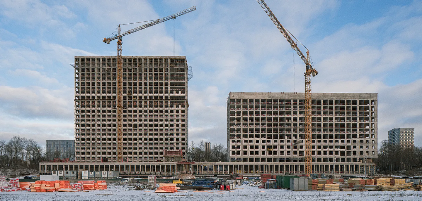 ЖК Мангазея на Речном ход строительства