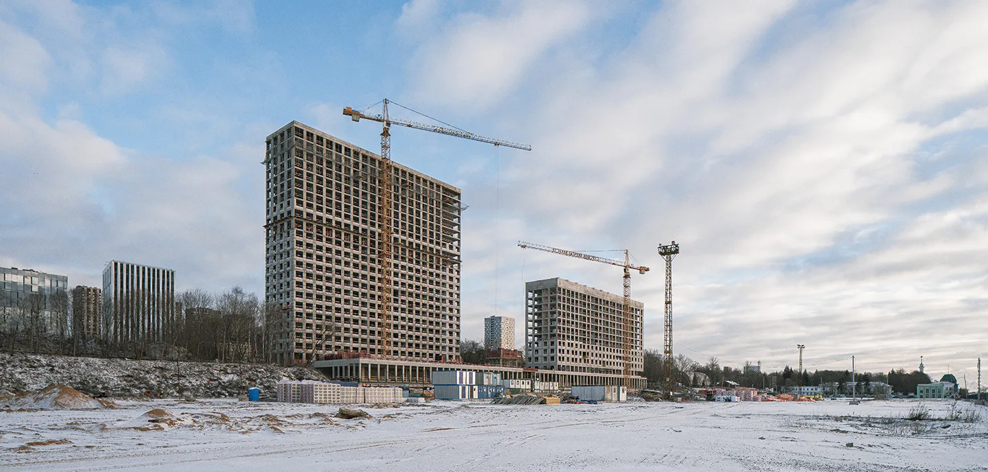 ЖК Мангазея на Речном ход строительства