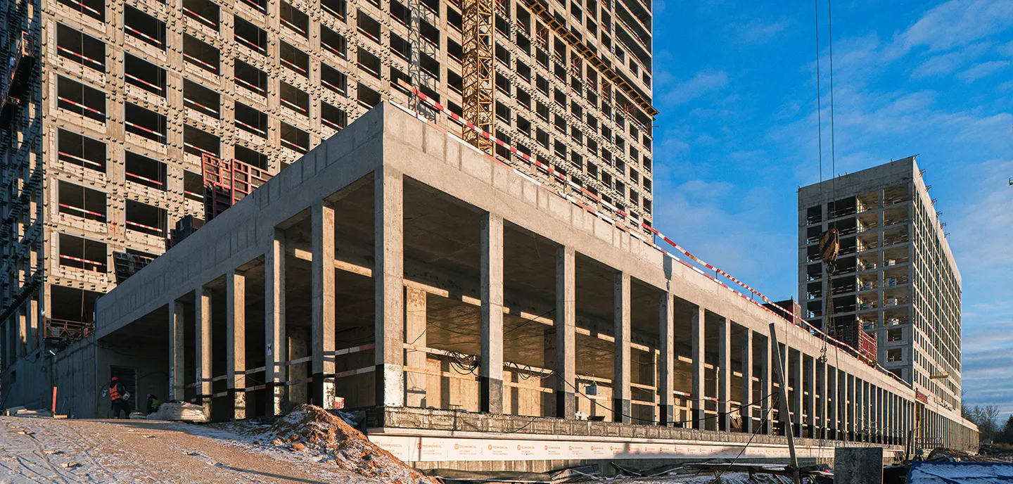 ЖК Мангазея на Речном ход строительства