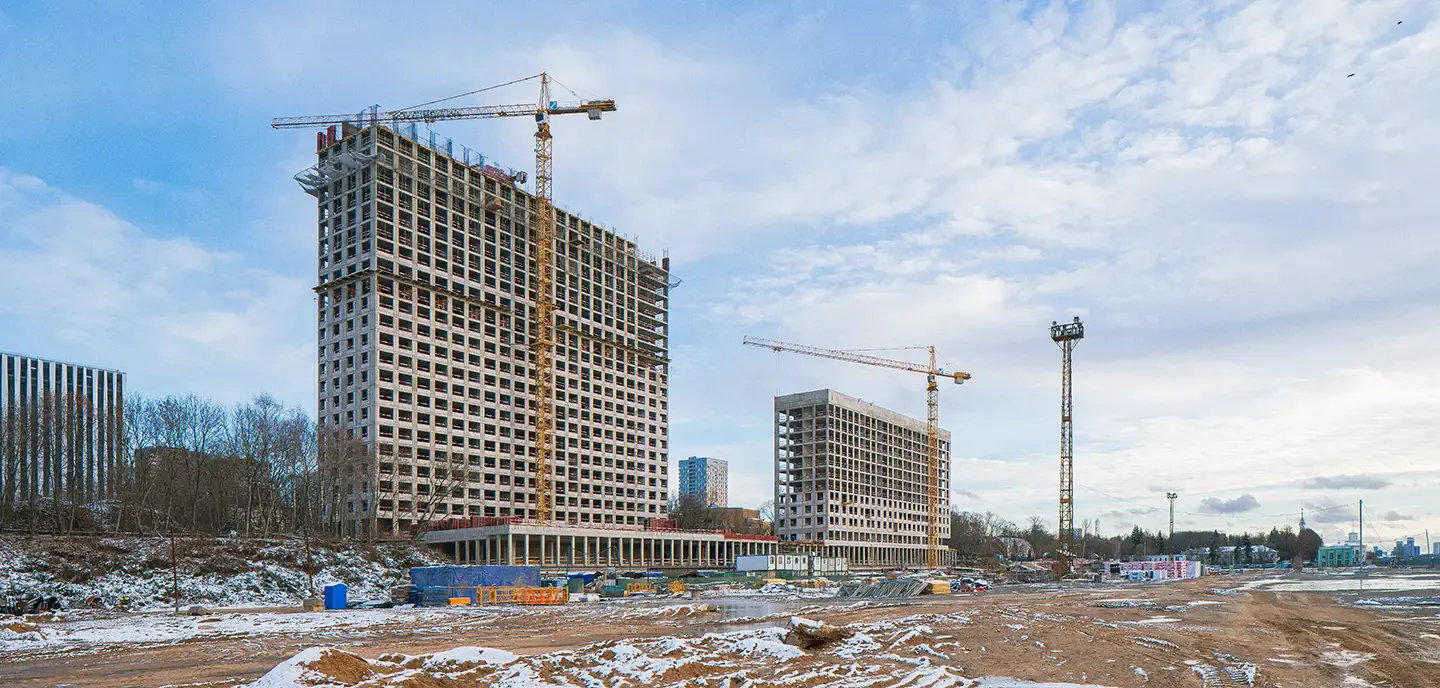 ЖК Мангазея на Речном ход строительства