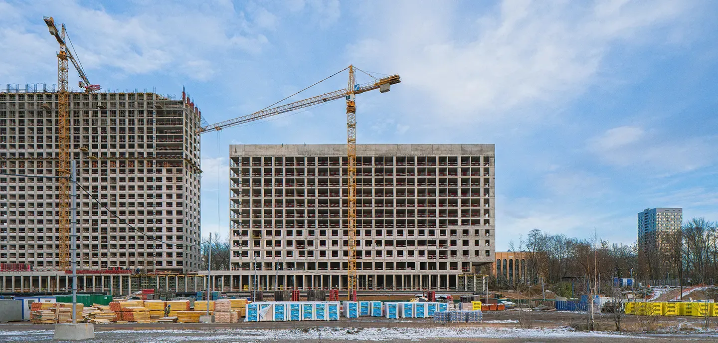 ЖК Мангазея на Речном ход строительства