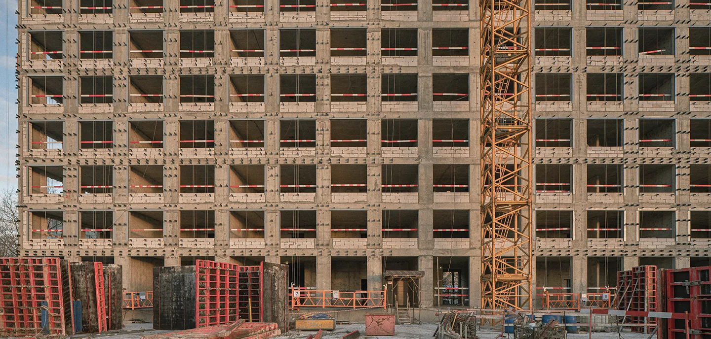 ЖК Мангазея на Речном ход строительства