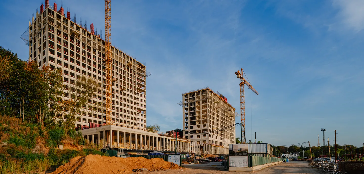 ЖК Мангазея на Речном ход строительства