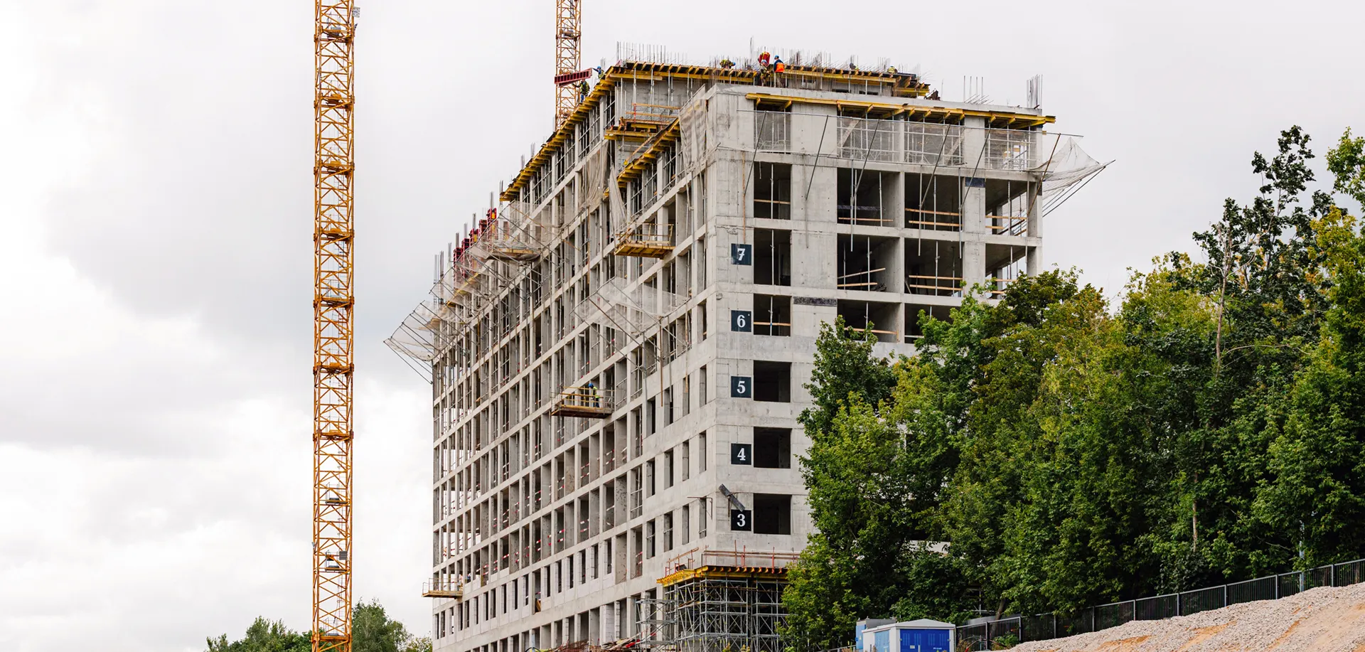 ЖК Мангазея на Речном ход строительства