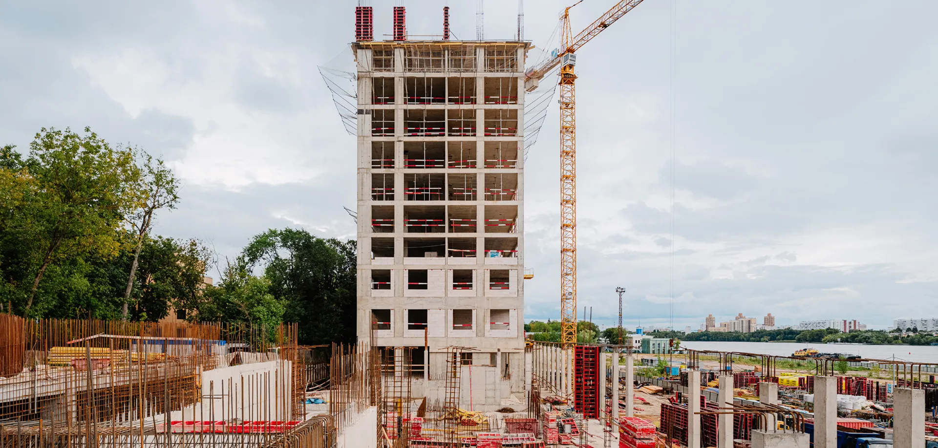 ЖК Мангазея на Речном ход строительства