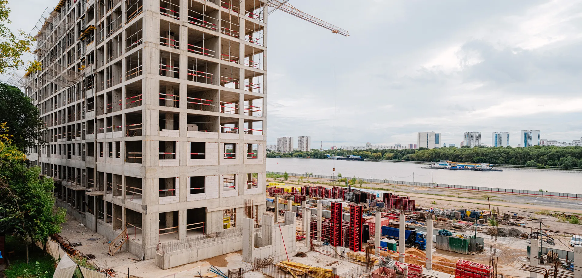 ЖК Мангазея на Речном ход строительства