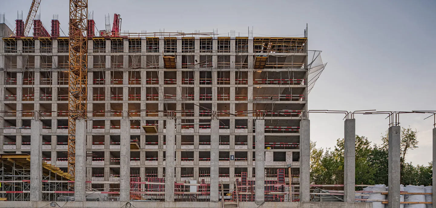 ЖК Мангазея на Речном ход строительства