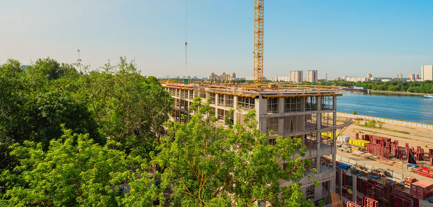 ЖК Мангазея на Речном ход строительства