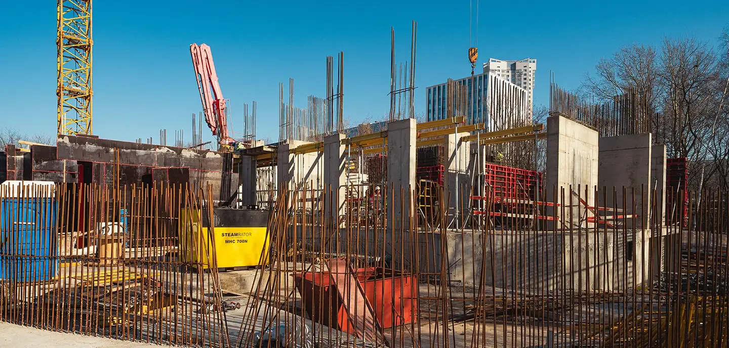 ЖК Мангазея на Речном ход строительства