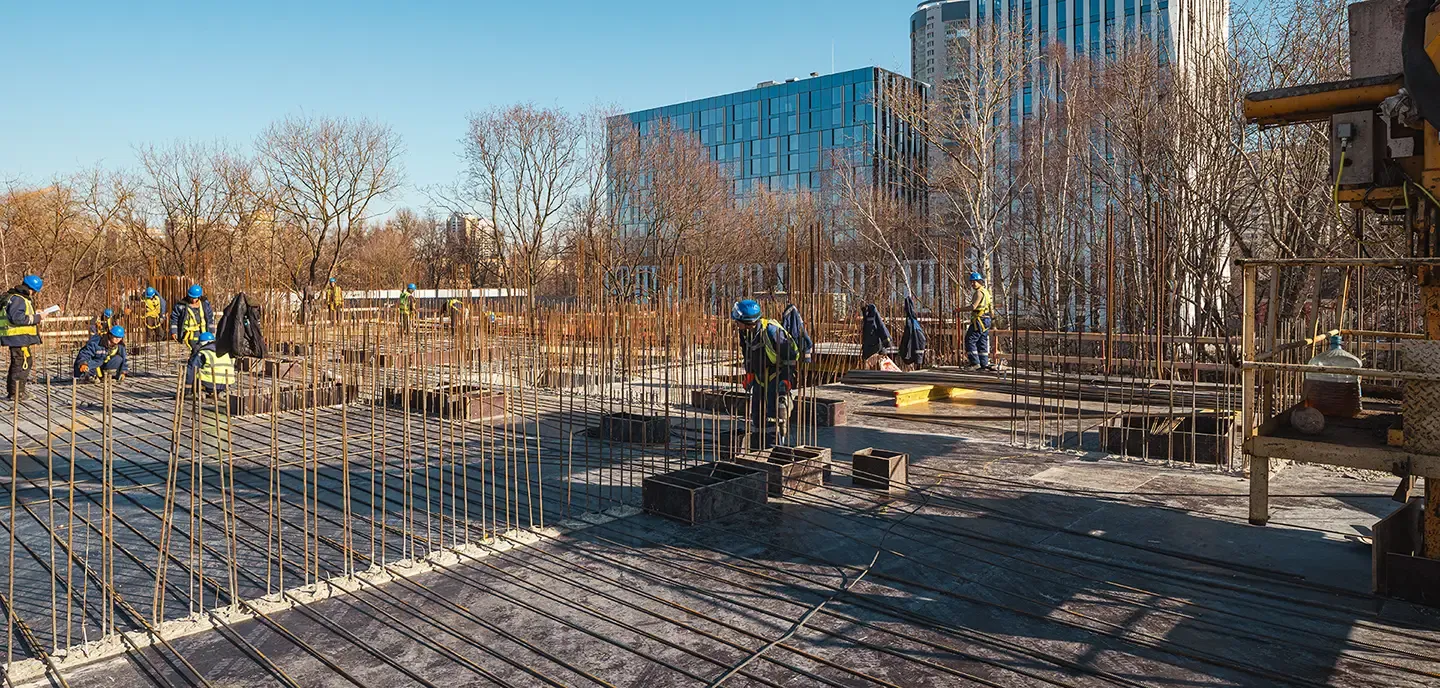 ЖК Мангазея на Речном ход строительства