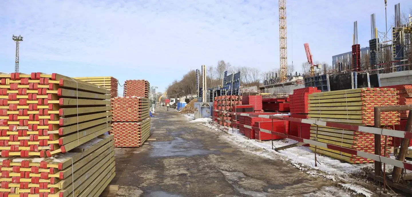 ЖК Мангазея на Речном ход строительства