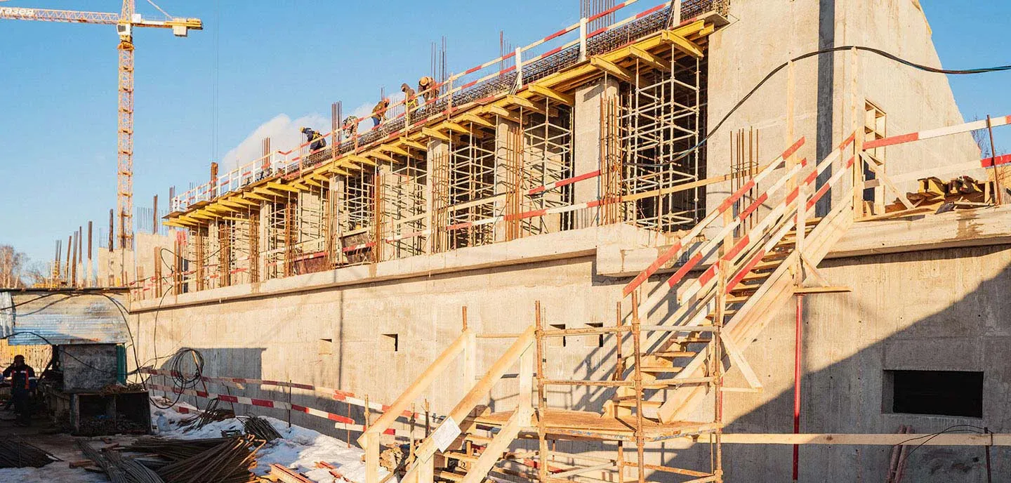 ЖК Мангазея на Речном ход строительства