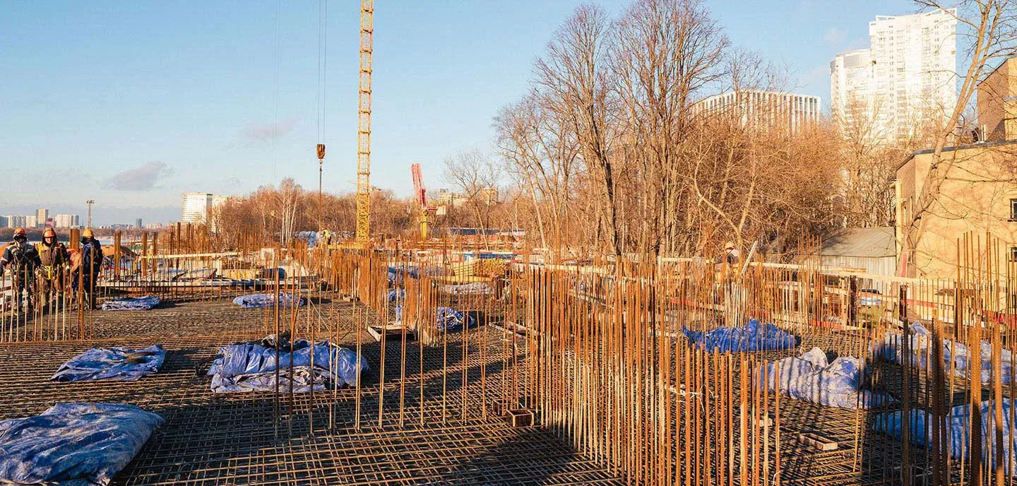ЖК Мангазея на Речном ход строительства