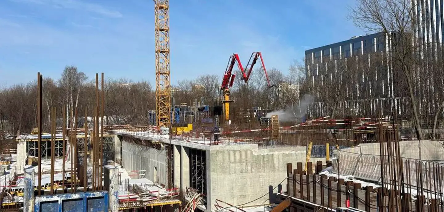 ЖК Мангазея на Речном ход строительства