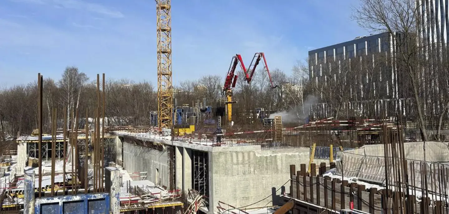 ЖК Мангазея на Речном ход строительства