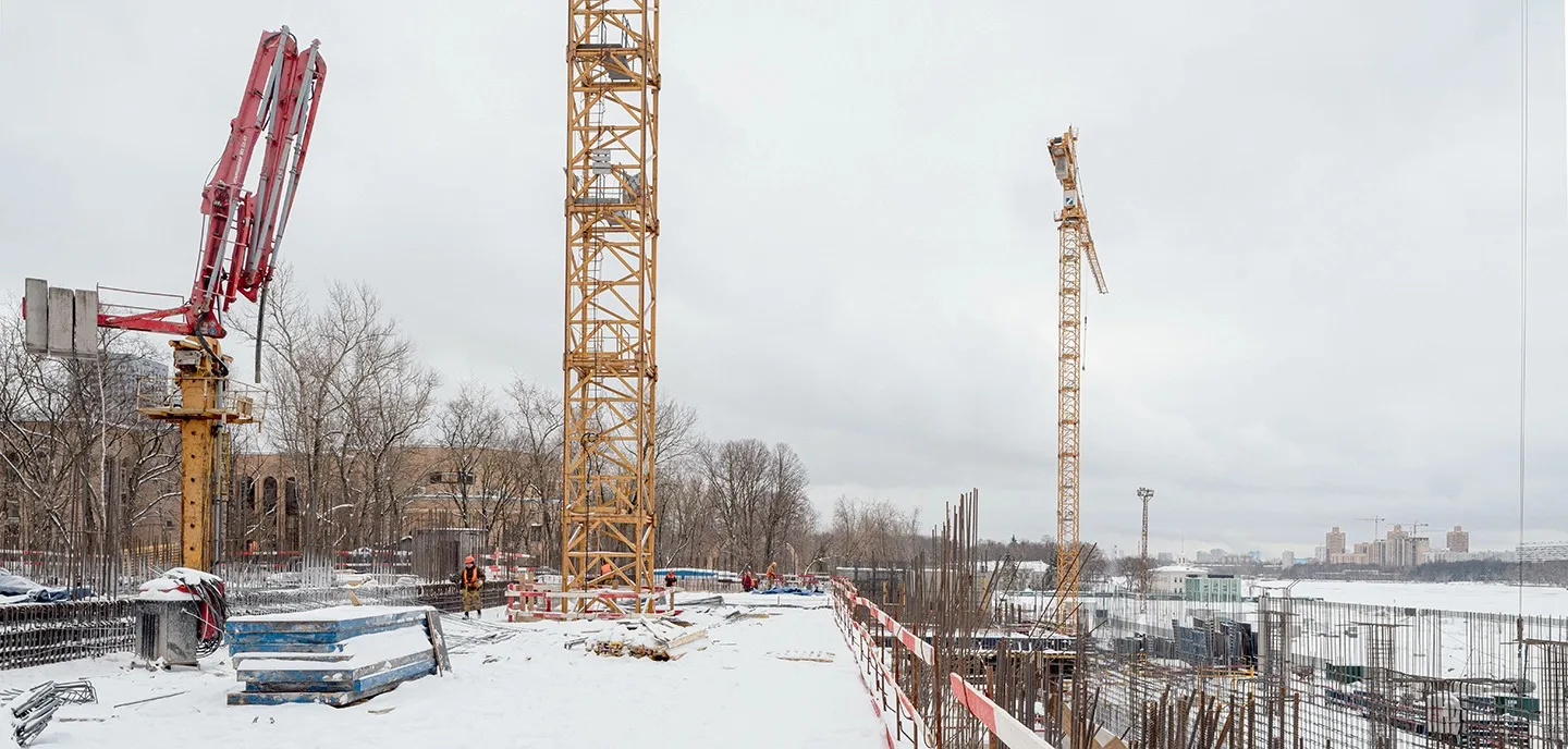 ЖК Мангазея на Речном ход строительства