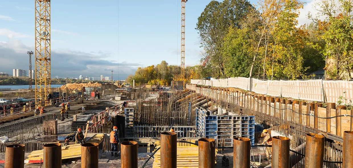 ЖК Мангазея на Речном ход строительства