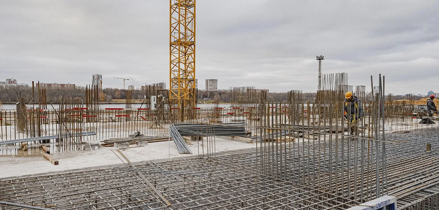 ЖК Мангазея на Речном ход строительства