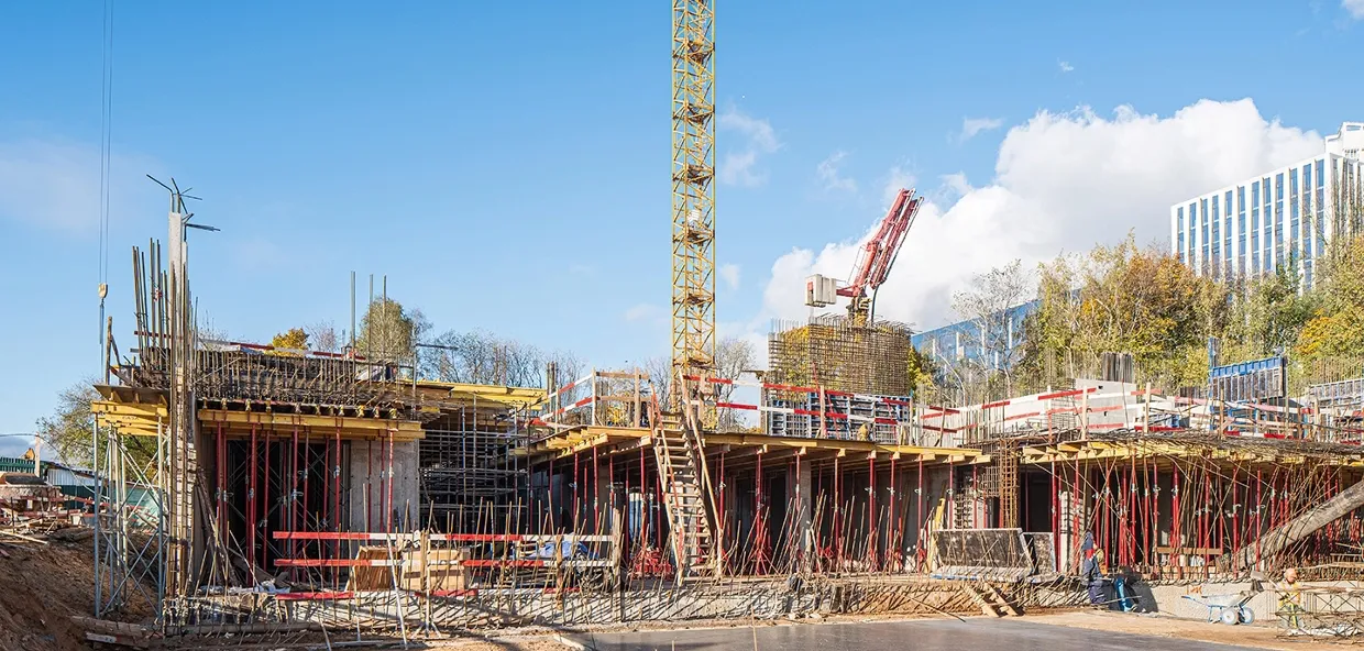 ЖК Мангазея на Речном ход строительства