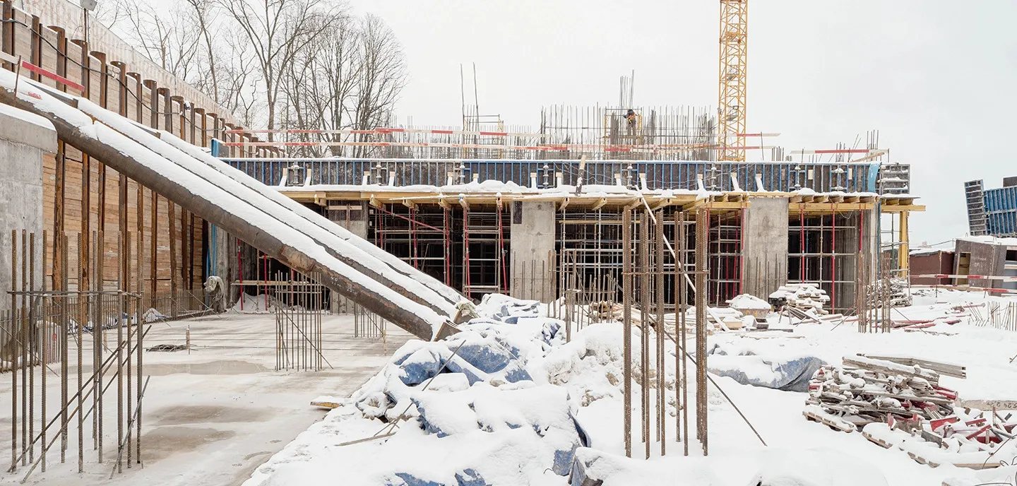 ЖК Мангазея на Речном ход строительства