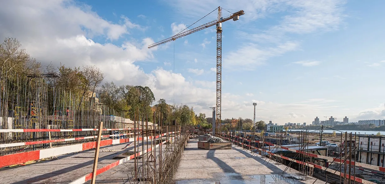 ЖК Мангазея на Речном ход строительства