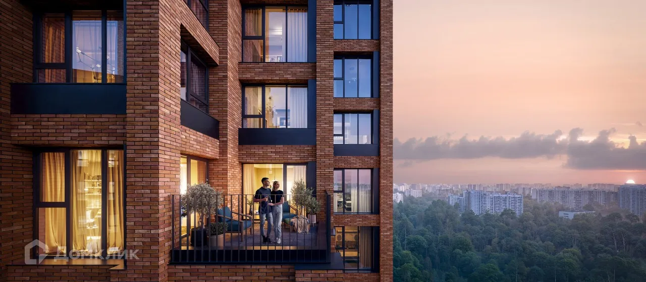 Планировка 2-комнатной квартиры 54.11 м² в ЖК «Квартал Мит», г. Москва — фото 2