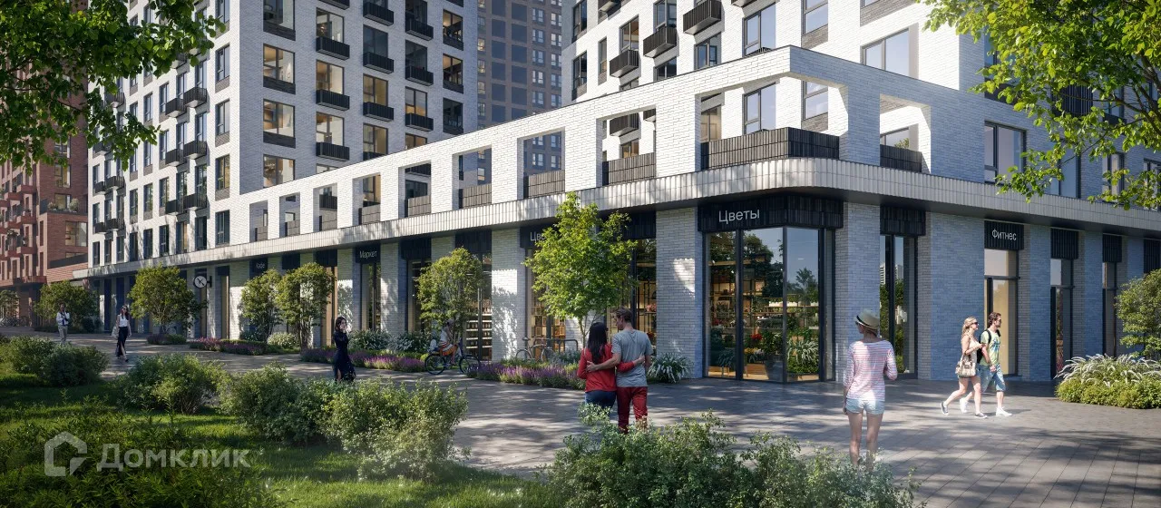 Планировка 2-комнатной квартиры 54.11 м² в ЖК «Квартал Мит», г. Москва — фото 5