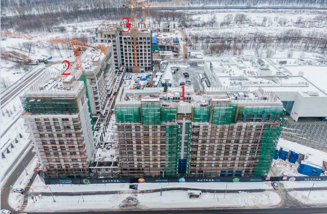 ЖК "Остров" ход строительства