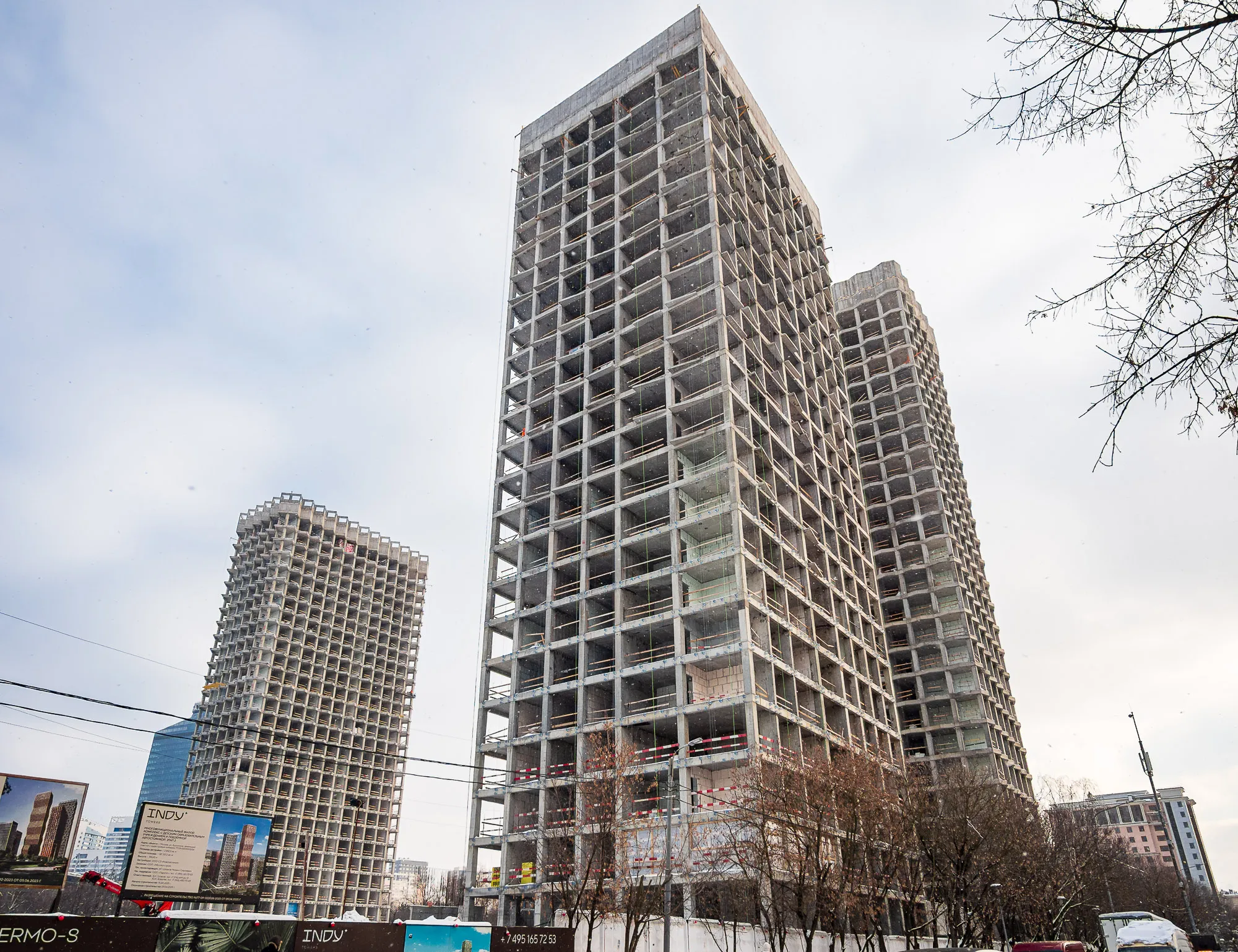 ЖК Инди Тауэрз ход строительства