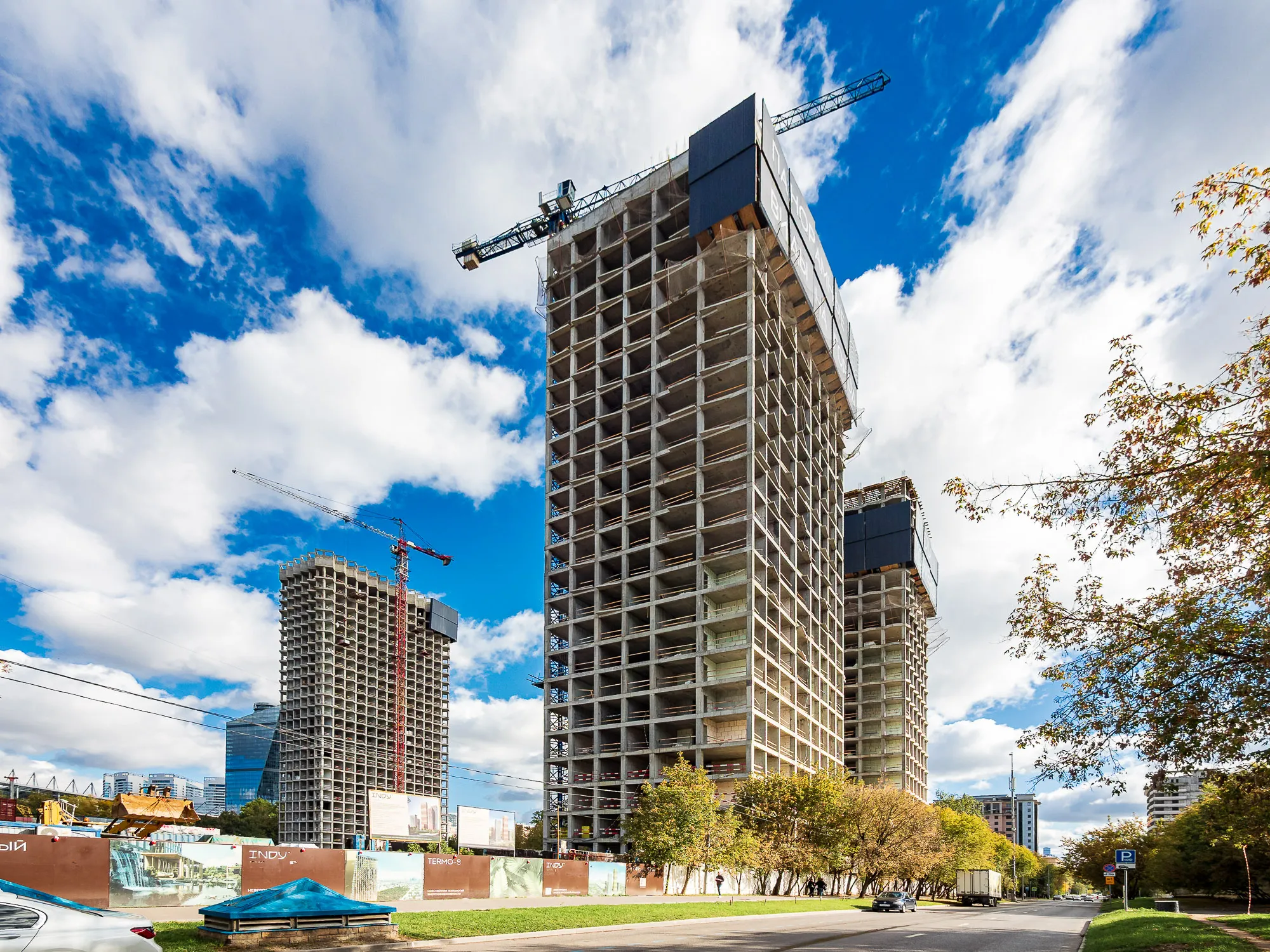 ЖК Инди Тауэрз ход строительства