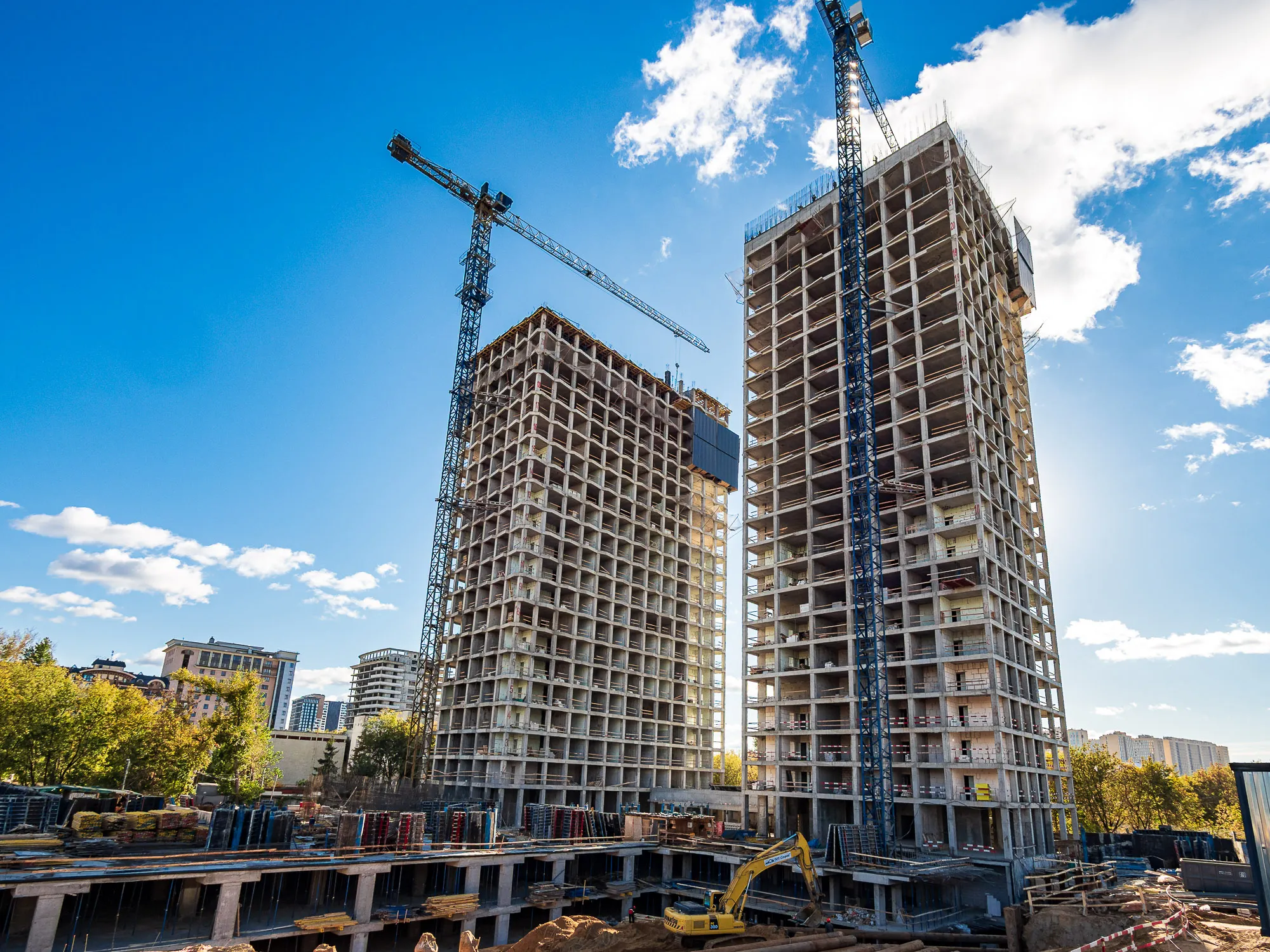 ЖК Инди Тауэрз ход строительства