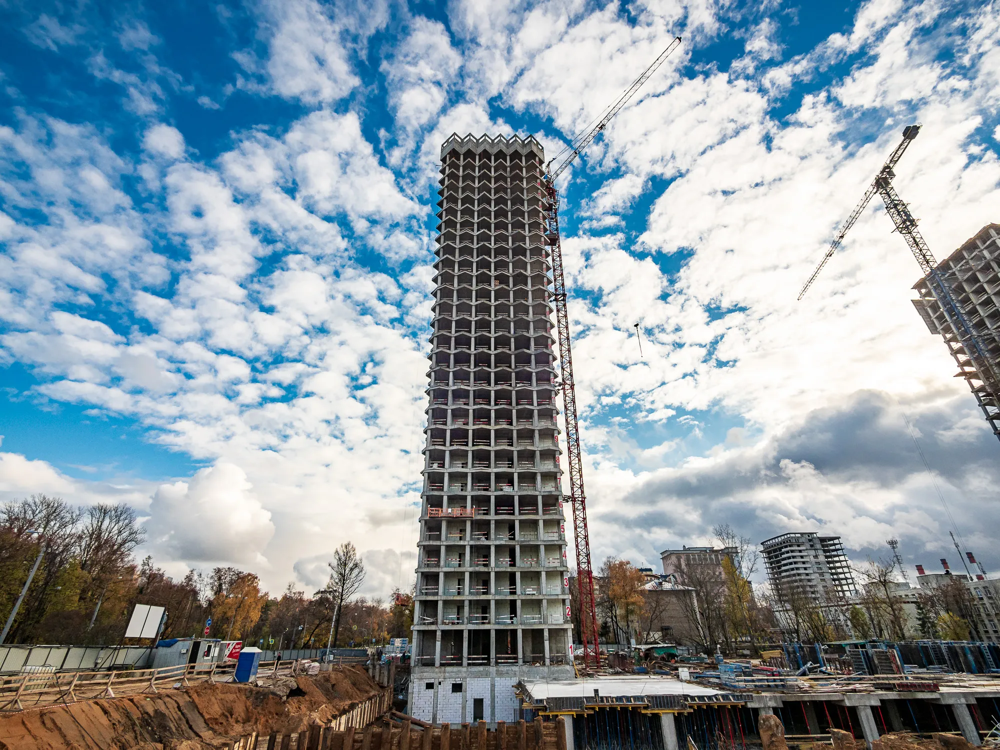 ЖК Инди Тауэрз ход строительства