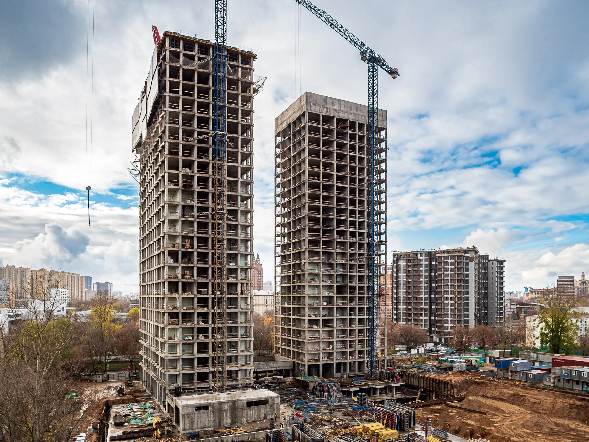 ЖК Инди Тауэрз ход строительства