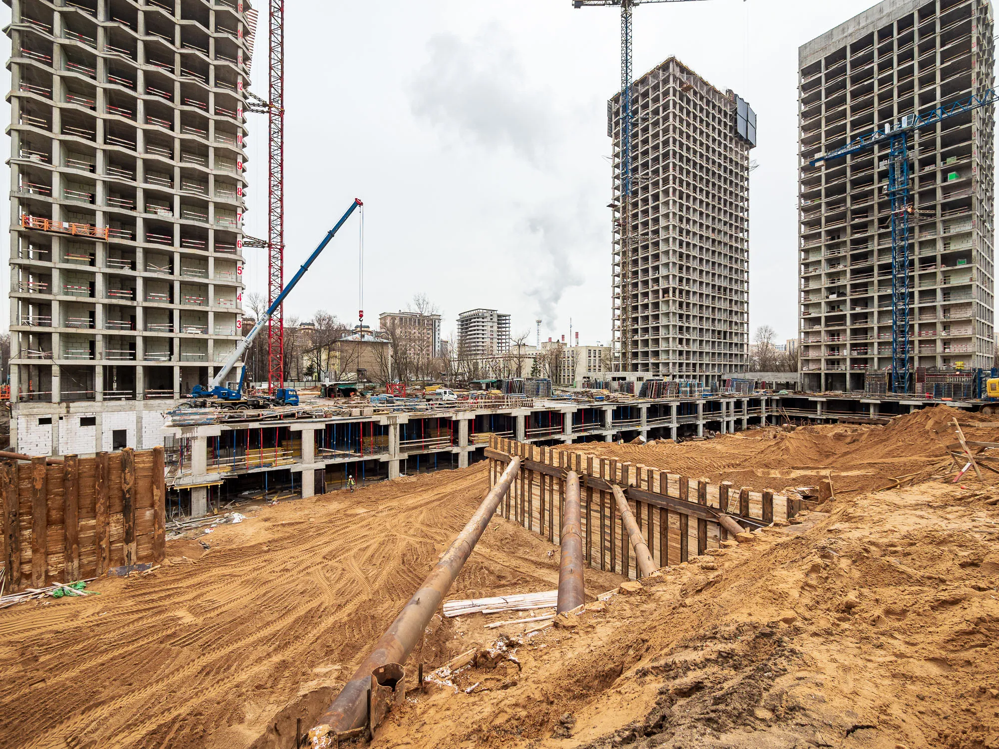 ЖК Инди Тауэрз ход строительства