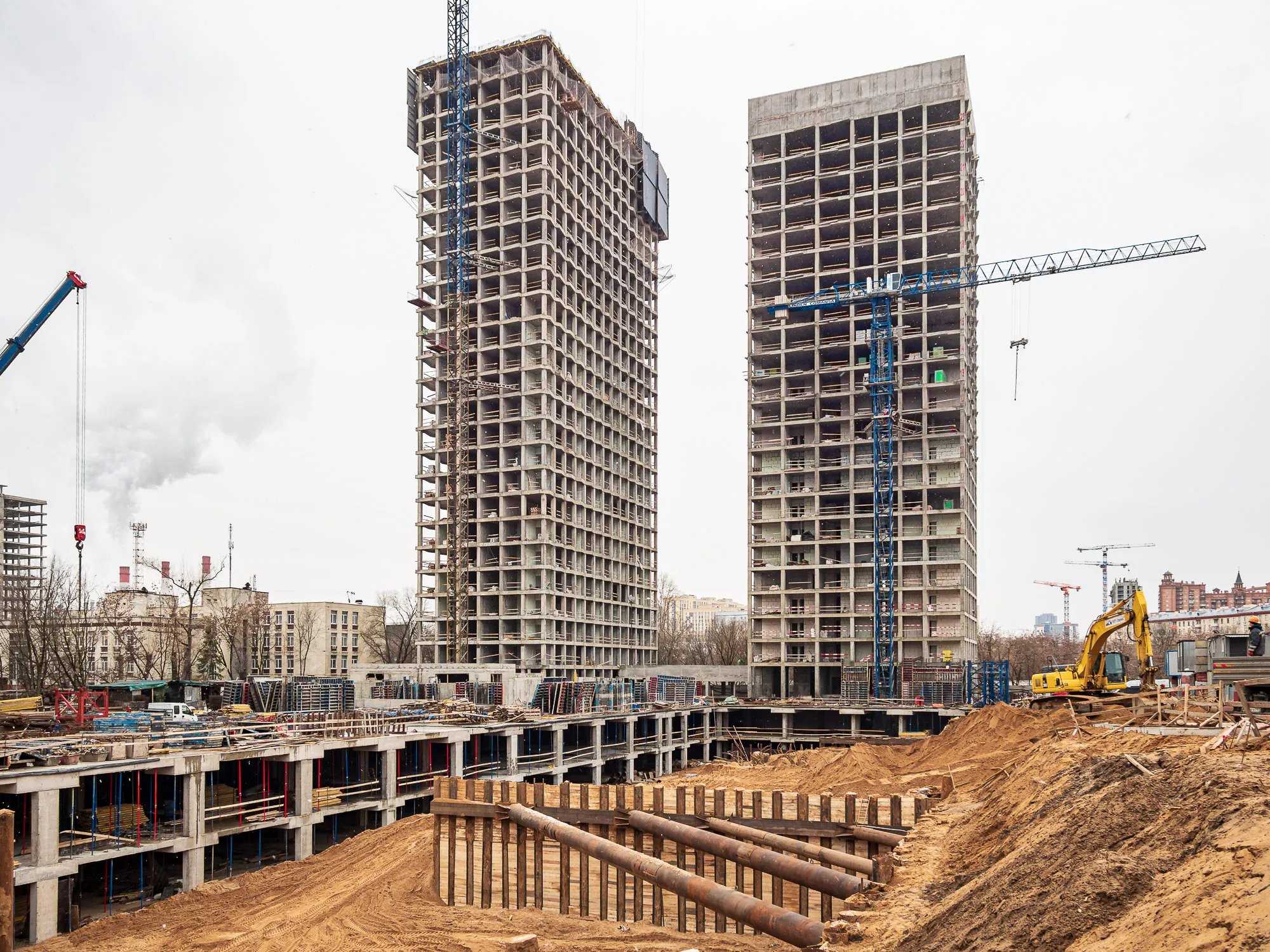 ЖК Инди Тауэрз ход строительства