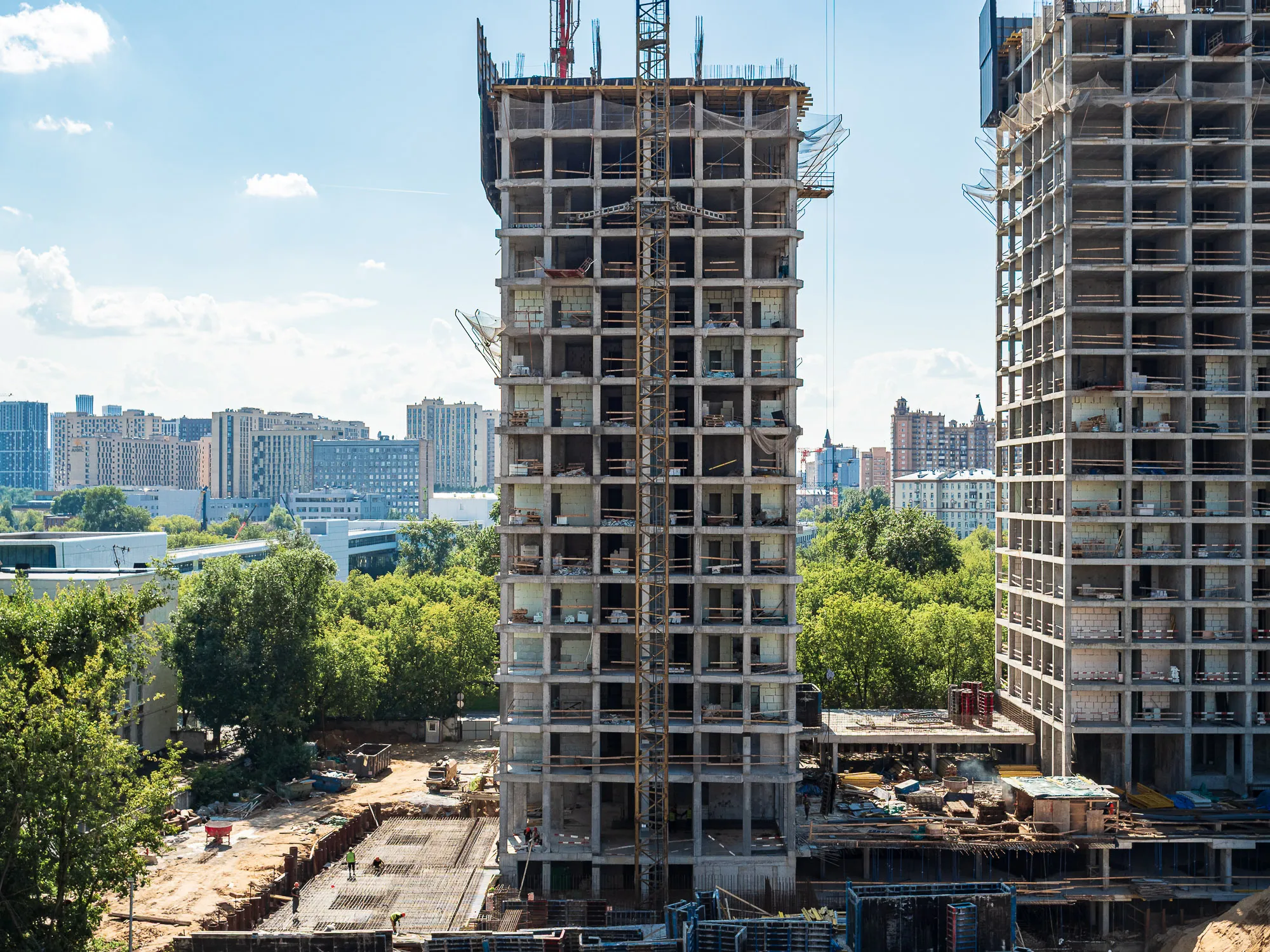 ЖК Инди Тауэрз ход строительства