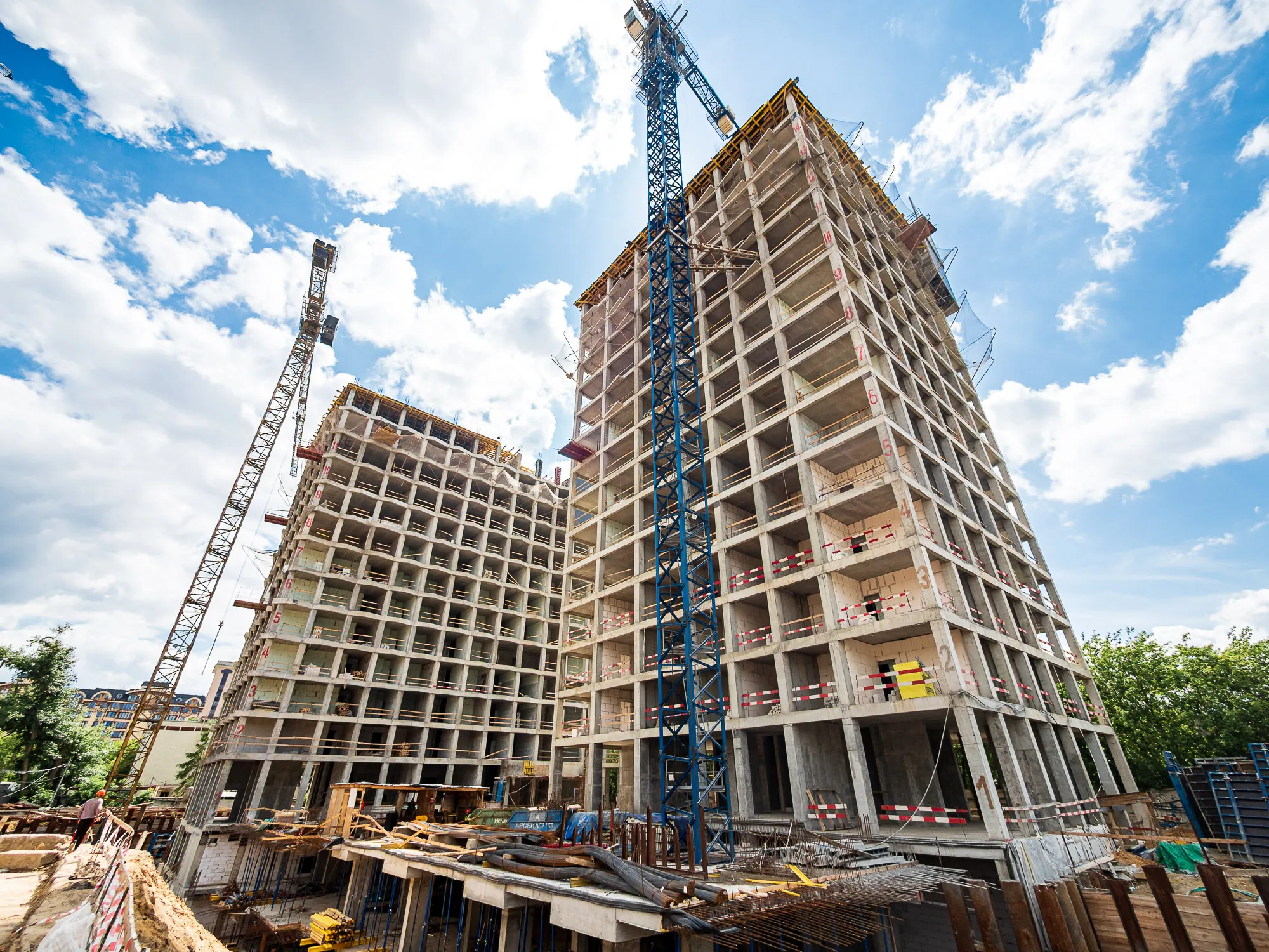 ЖК Инди Тауэрз ход строительства